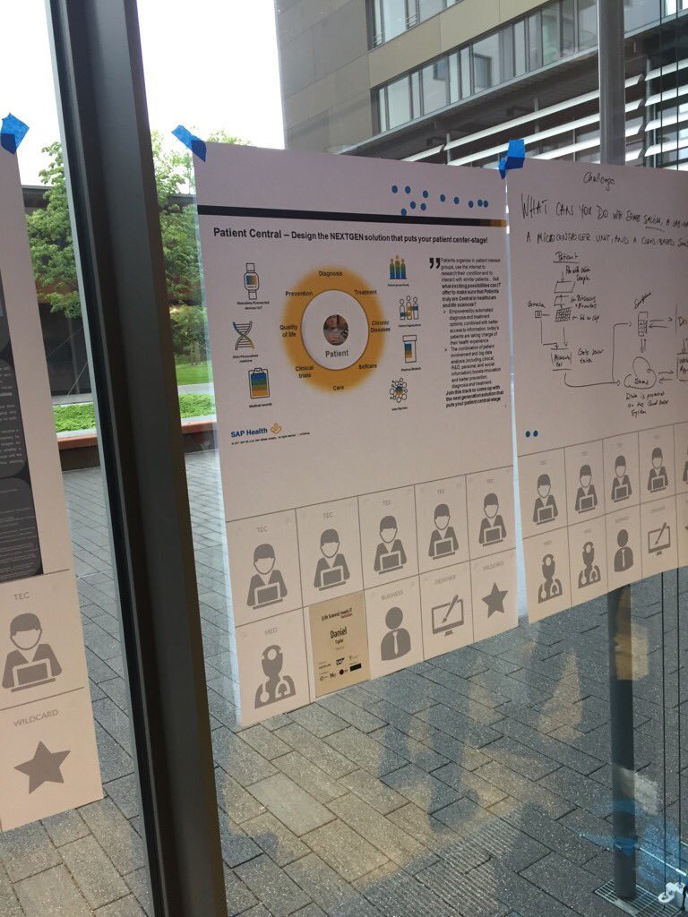 clesucr's tweet photo. The @SAPHealth proposal for the #healthhacker is accepted. #7of16 proposals. Big cheer for the team that will design the #patientcentral app https://t.co/lzdZRu51CK