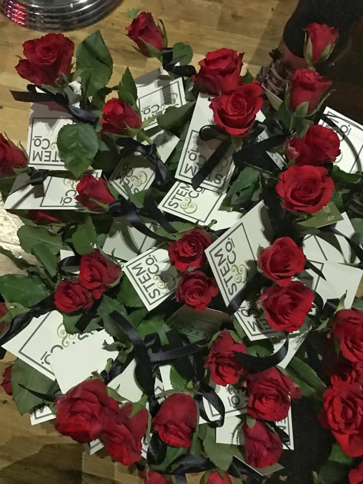 Stem_Co's tweet photo. Ivy, candelabras and red roses for #NLBA2017 its been a good day! https://t.co/yajL3yXDFK