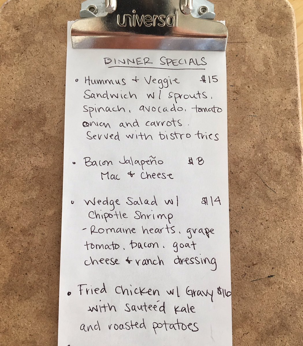 We have some great dinner specials this weekend! Come see us:) &amp; Yes that's Bacon Jalapeño Mac &amp; Cheese #glutenfree😍❤️