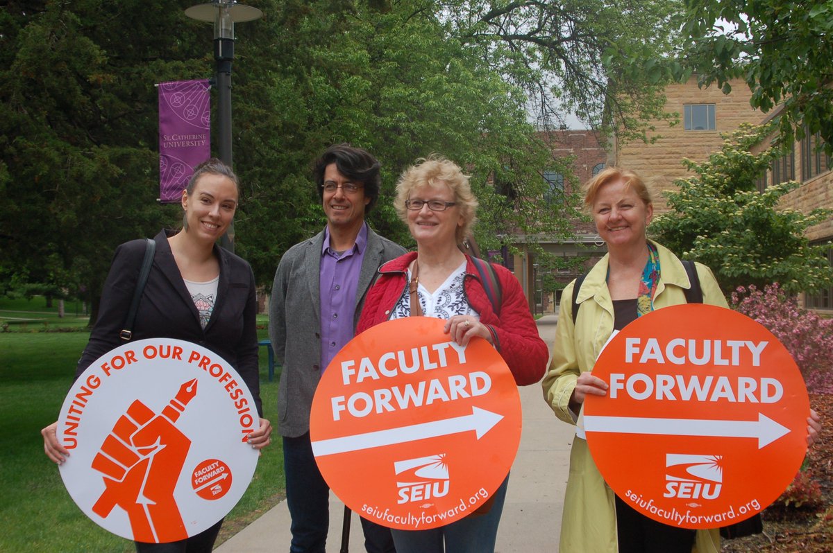 seiumn's tweet photo. Sign this petition to support St. Kate's adjunct faculty who filed cards yesterday to hold their union vote! https://t.co/2gktum4Abi https://t.co/1E3QbpMVlY
