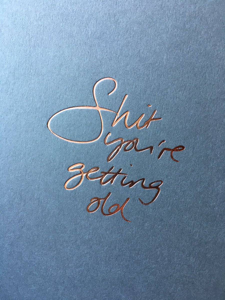textfr0mafriend's tweet photo. Trying out some rose gold foil on @colorplanpapers @GFSmithpapers @Foilco #textfromafriend #happybirthday https://t.co/sTwr2K1qyR