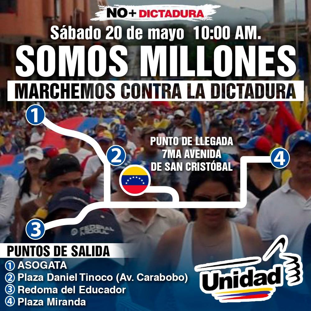 SergioVergaraG's tweet image. Mañana desde el #Táchira demostraremos que SOMOS MILLONES los que queremos democracia y libertad #AlzaTuConscienciaPorVzla