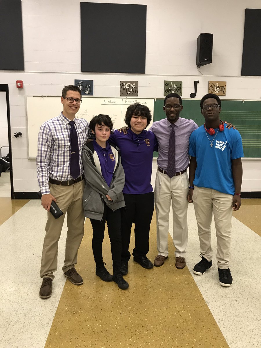 CalderonDella's tweet photo. Mr Webster,Ivory,Jr,Mr Martin and Trent on the last day @WMStigers @WhitthorneBand. Thank you for everything!! https://t.co/plu5pTZEcW