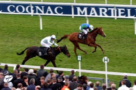 Lirfox ridden by <a href="/GreeneRodi/">Rodi Greene</a> surges to the line from Ontos ridden by Timmy Murphy <a href="/TJm555/">Timmy Murphy- Cilldara Stud</a>