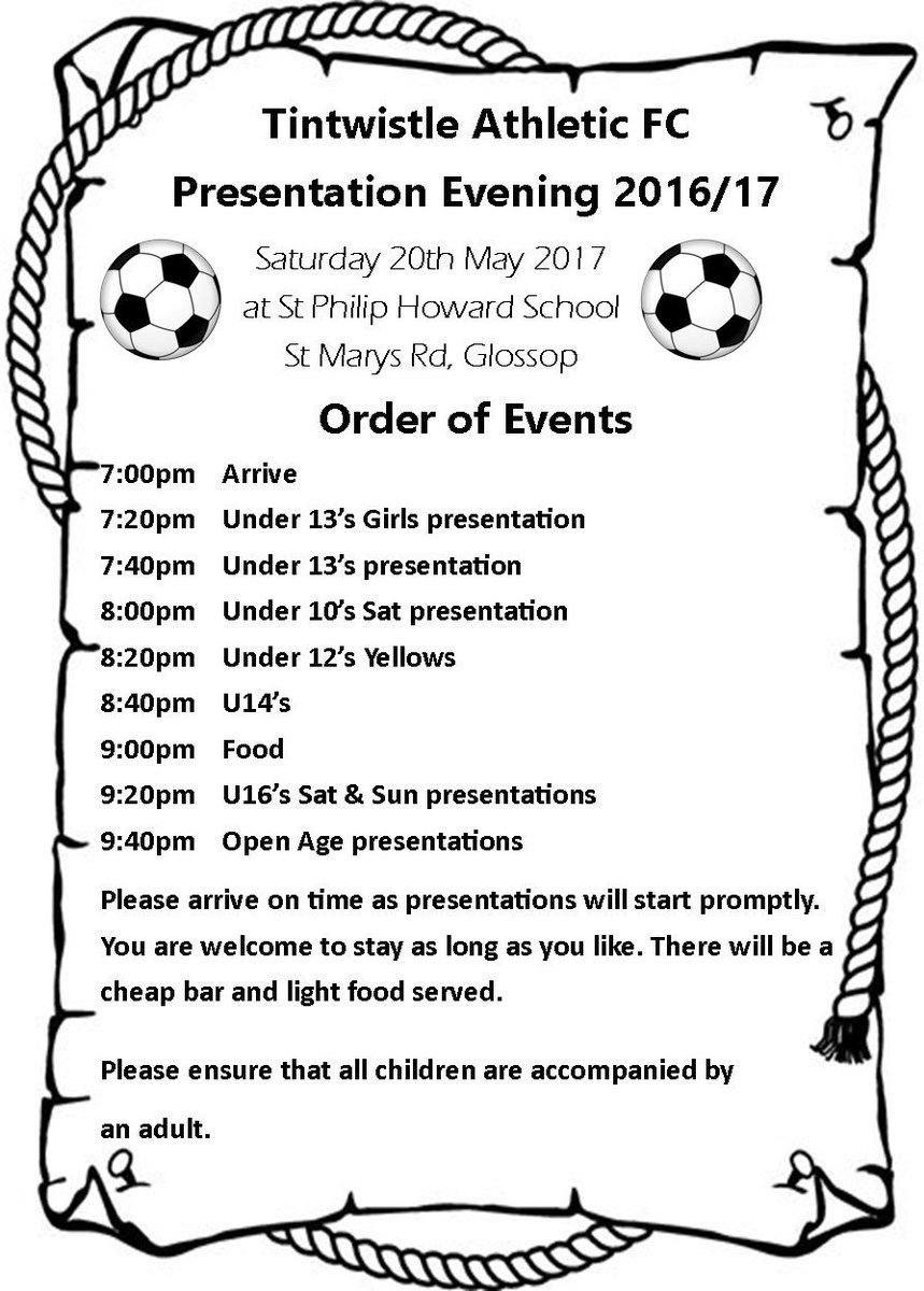 Preparations underway for tomorrows Presentation Evening. £2 entry for adults #U10s #U12s #U13s #U14s #U16s #OpenAge