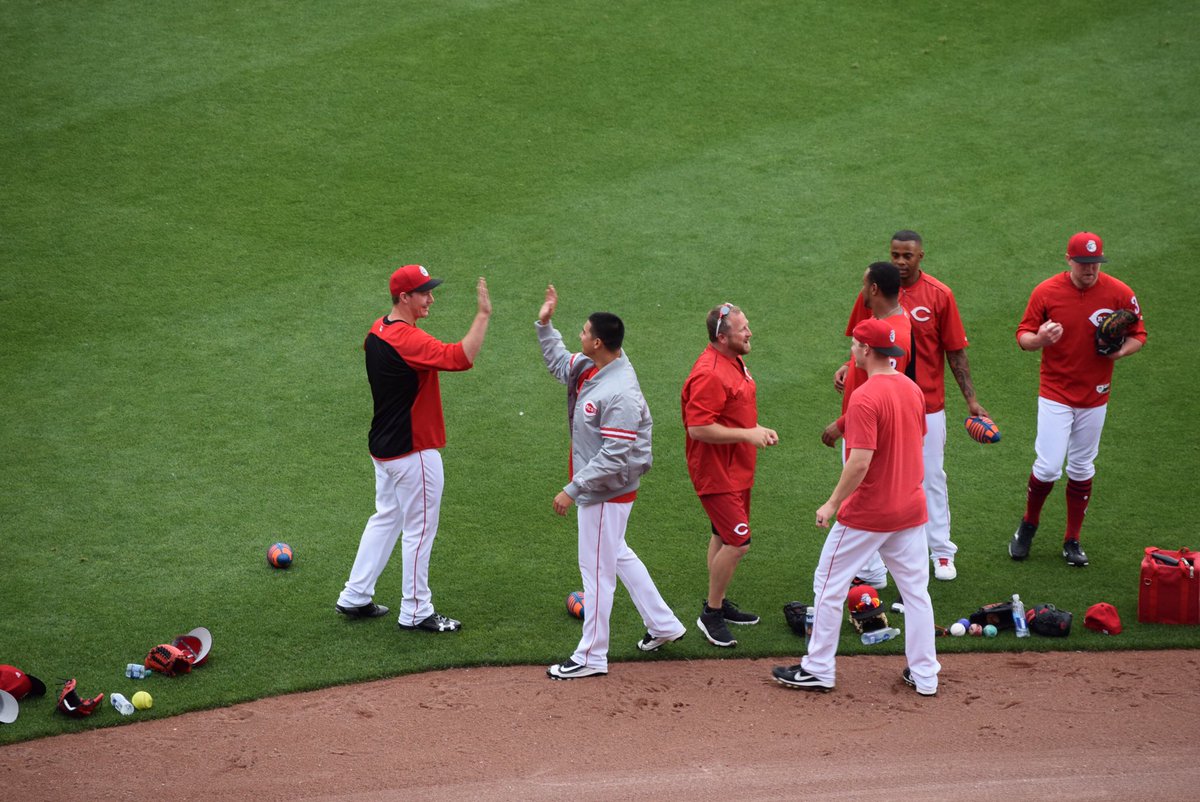 Cincinnati Reds (@reds) on Twitter photo Earning the grey jacket: A tradition unlike any other. #pitchers Earning the grey jacket: A tradition unlike any other. #pitchers