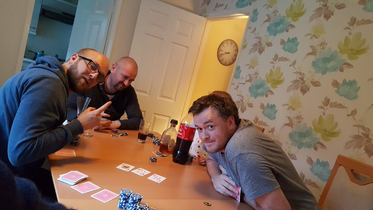 TheYorkshireDad's tweet photo. Poker night with @youngmark6930 @LancashireDad @KnaresboroughDa https://t.co/ByEvTnhqYF