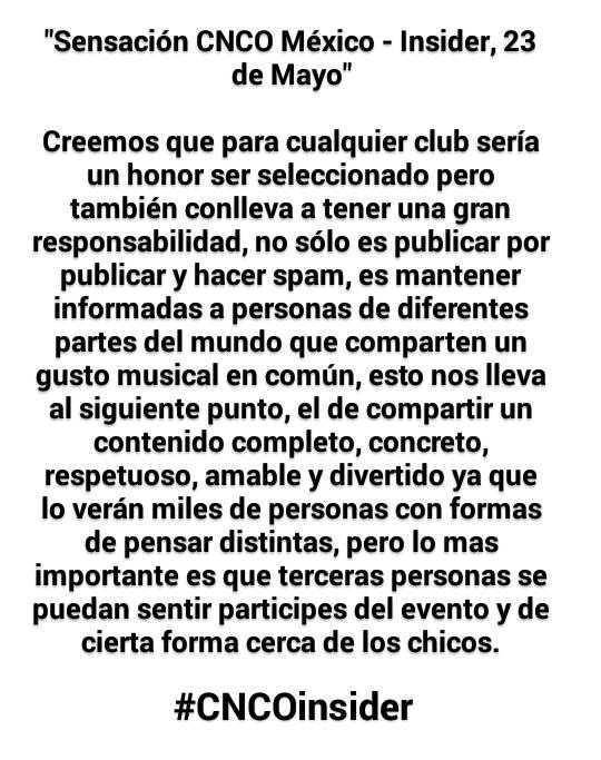 CncoCdmx's tweet photo. @CNCOmusic #CNCOinsider 
Estamos hablando de algo inolvidable gracias por la oportunidad. https://t.co/aElu3jDQlx