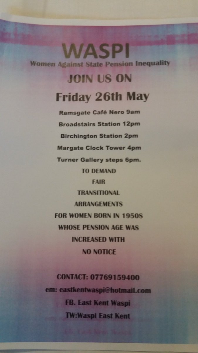 Eastkentwaspi's tweet photo. Join Waspi tour of Thanet. Supportive Local candidates meeting enroute#Waspi#pensions#thanet#ramsgate#Broadstairs#margate https://t.co/3omCX9wBC8