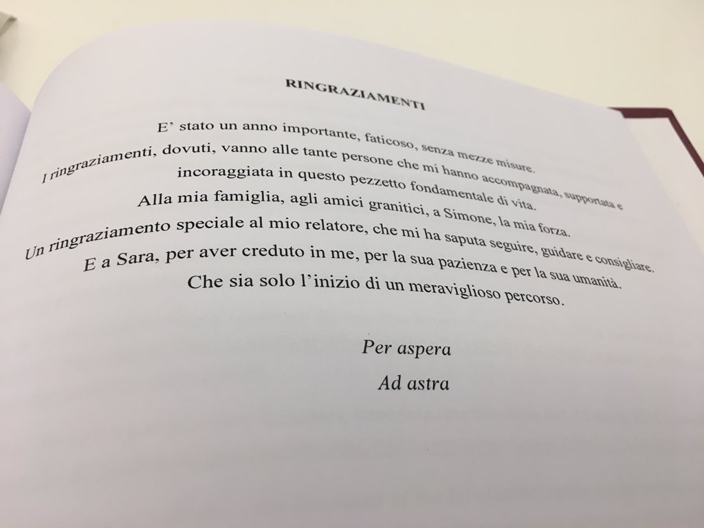 Sara Vinciguerra Sur Twitter Dedichechefannobene Non Avrei Mai Pensato Se Non Dal Figlio Che Non Ho Di Avere Una Dedica Su Una Tesi Grazie Beipensieri Https T Co H592fvelsr
