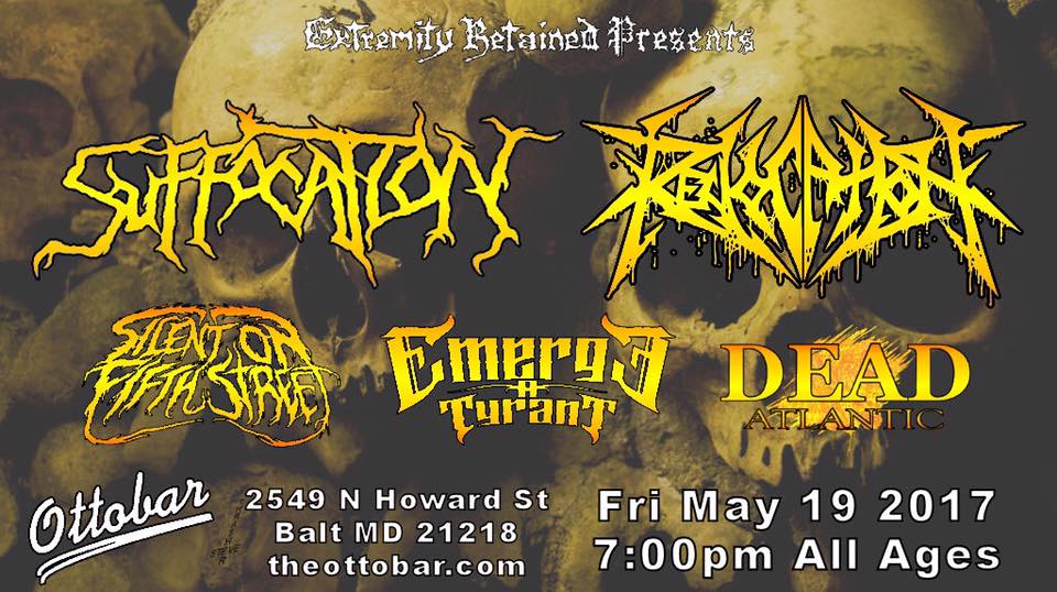 EmergeATyrant's tweet photo. See us play with @suffocation and revocation tonight at the ottobar in baltimore! https://t.co/J4PbWBTVhv