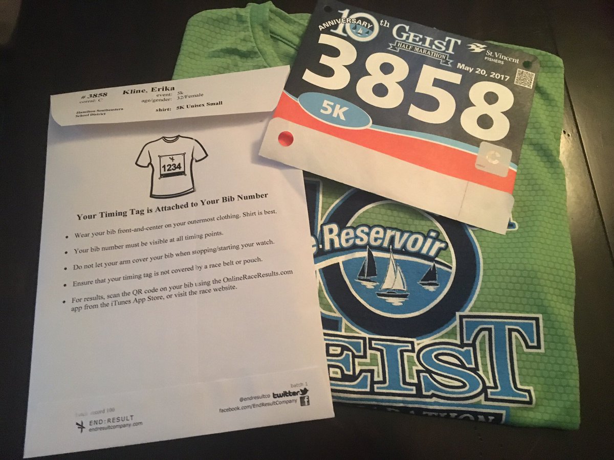 Running with <a href="/HPEPatriots/">Harrison Parkway</a> tomorrow morning for the Geist 5K! Way to go Running Club! #fitness #community