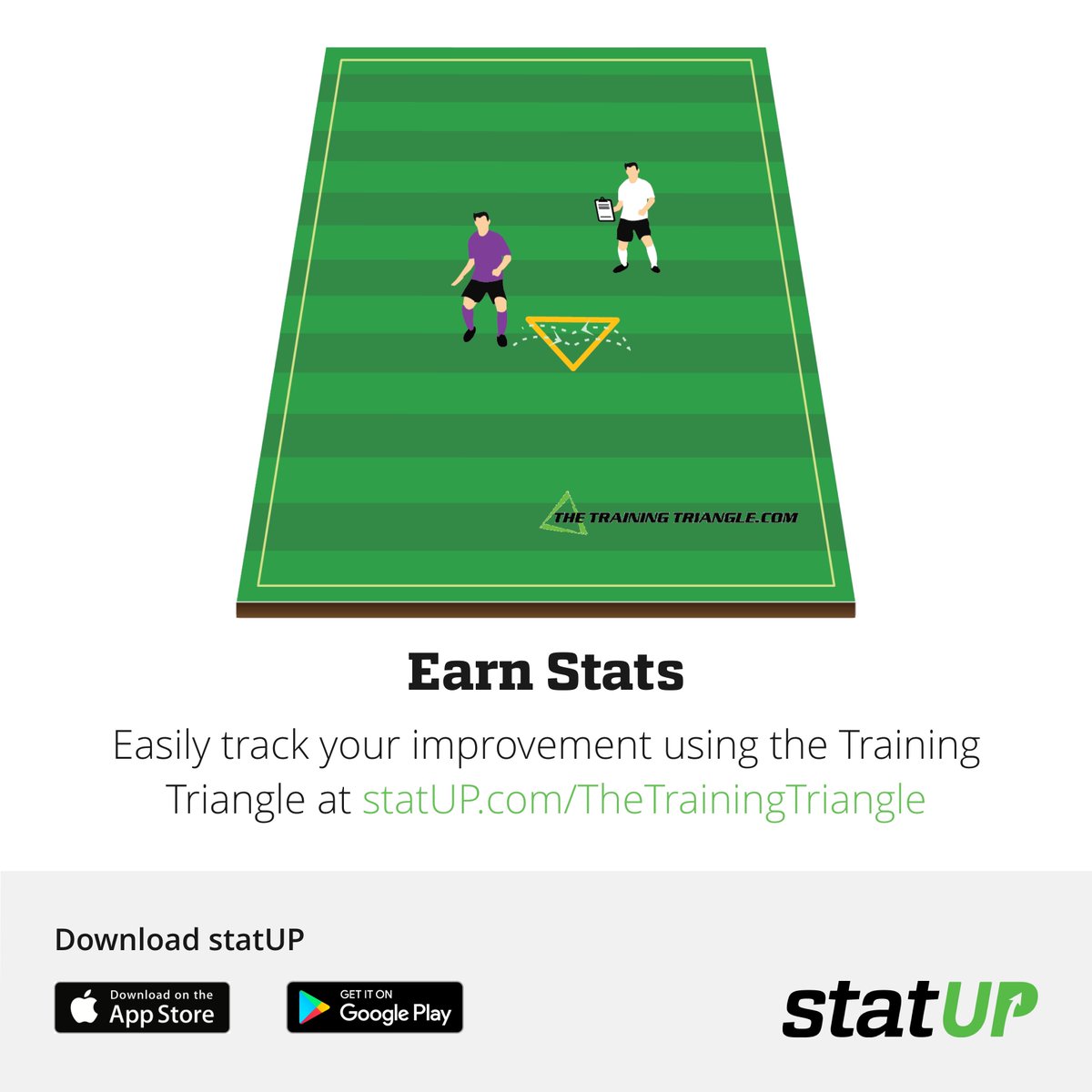 statUPapp's tweet photo. We are releasing a new test next week! #EarnStats with the #TrainingTriangle https://t.co/StkQI0Q8Z3