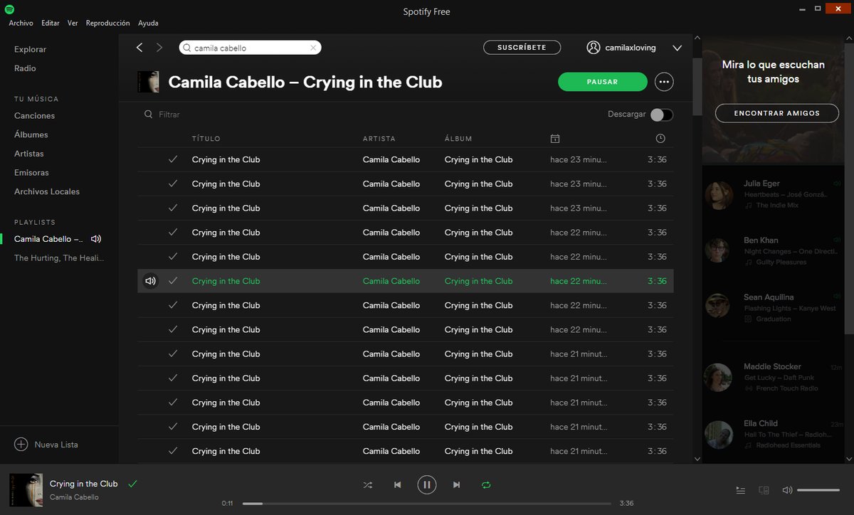 camilaxloving's tweet photo. @Camila_Cabello @Spotify #CryingInTheClubTONIGHT IS MY ADDITION AND BLESSING 😍 https://t.co/tTuqdelVrG