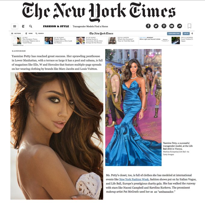 Yasmine Petty So honered to have been interviewed &amp; printed in the New York Times. Wearing @mikecostello<a href="/tag/dress"class="tags"><span>#dress</span></a><a href="/tag/newyorktimes"class="tags"><span>#newyorktimes</span></a><a href="/tag/yasminepetty"class="tags"><span>#yasminepetty</span></a>