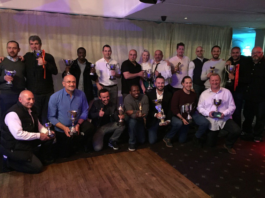 League Presentation Dinner. The Trophy winners. 🏆