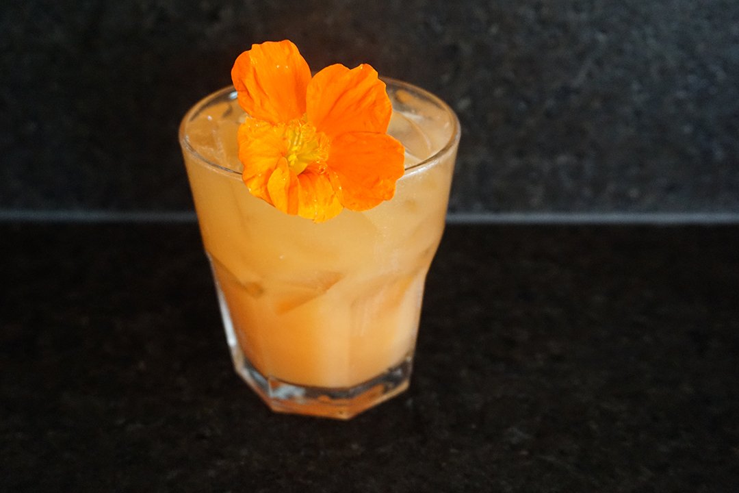 Starburst Cocktail! Tito's Vodka, Blood Orange Juice, House-made Ginger Syrup, St. Germain #delicious #cornerkitchen #avleats #avldrinks