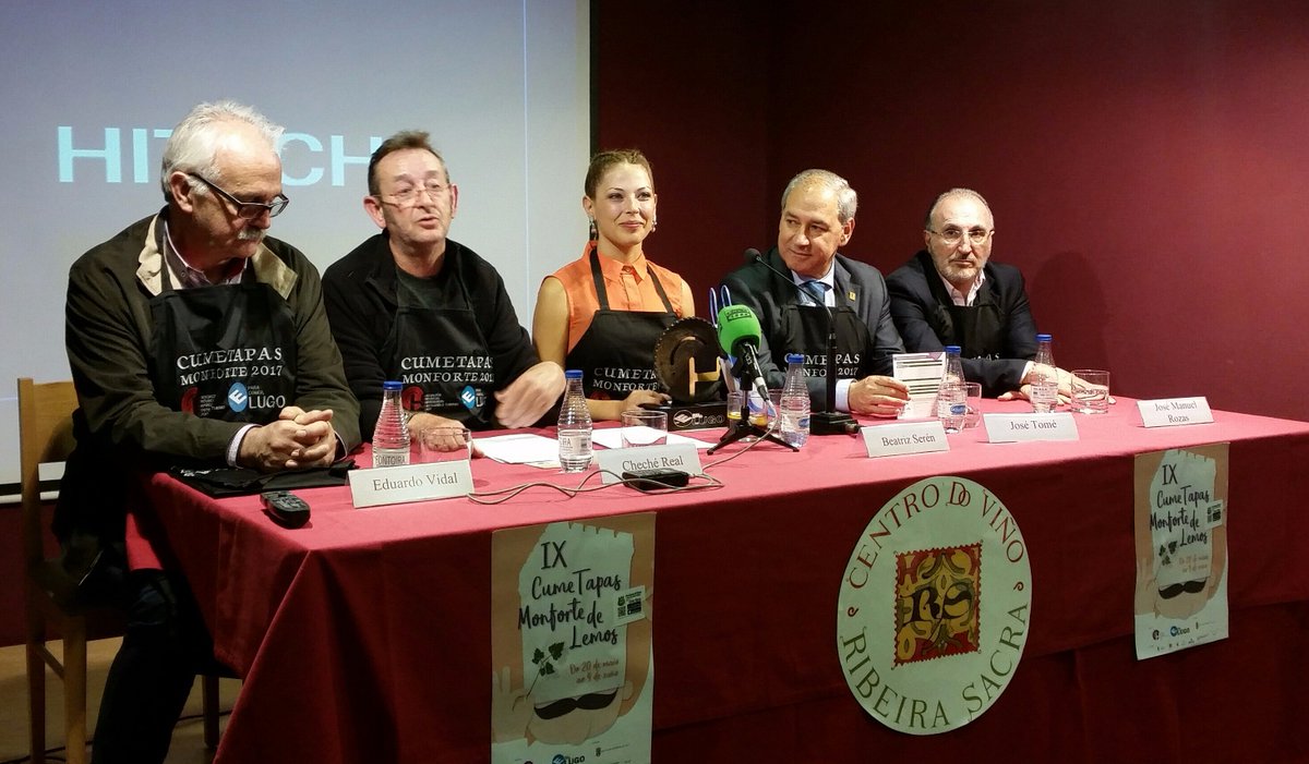 eparacomerlugo's tweet photo. Así presentaron esta tarde el #cumetapas9 con @Beatriz_Seren 
Ahora... ¡¡¡a disfrutar del tapeo!!! https://t.co/gwoEtGsdHs https://t.co/YxEy8CiZa6