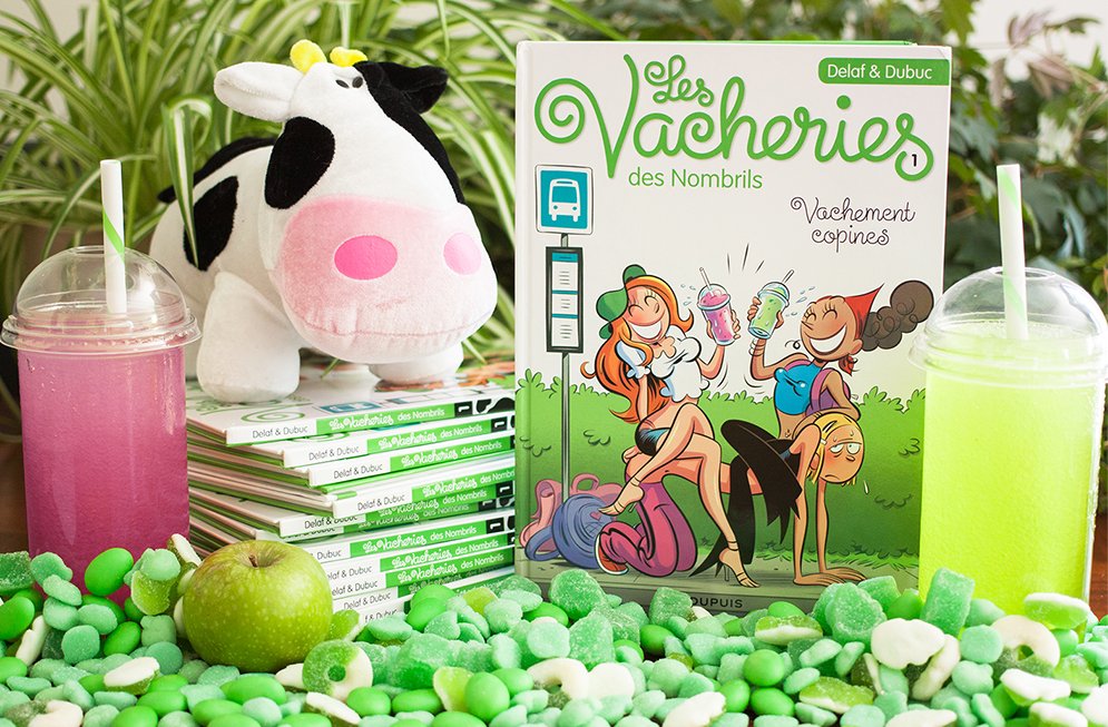 Nouvel album : Les Vacheries des Nombrils, disponible en librairie dès aujourd'hui ! :D
(Date de sortie au Québec : 24 mai.)