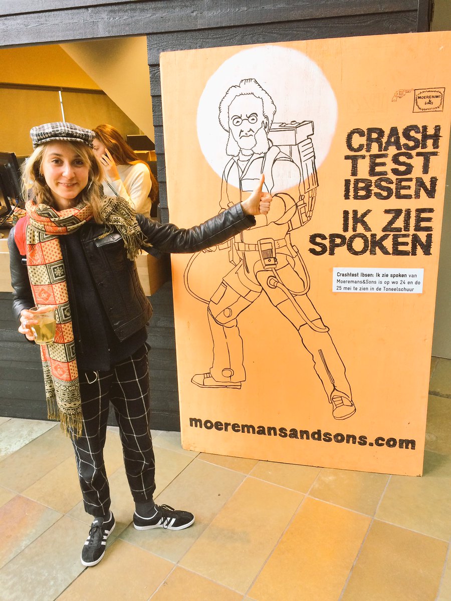 #Bart en #Julia hebben al kaartjes voor #crashtestibsen #ikziespoken @Toneelschuur 24/25 mei! laatste kans met een grote K!!