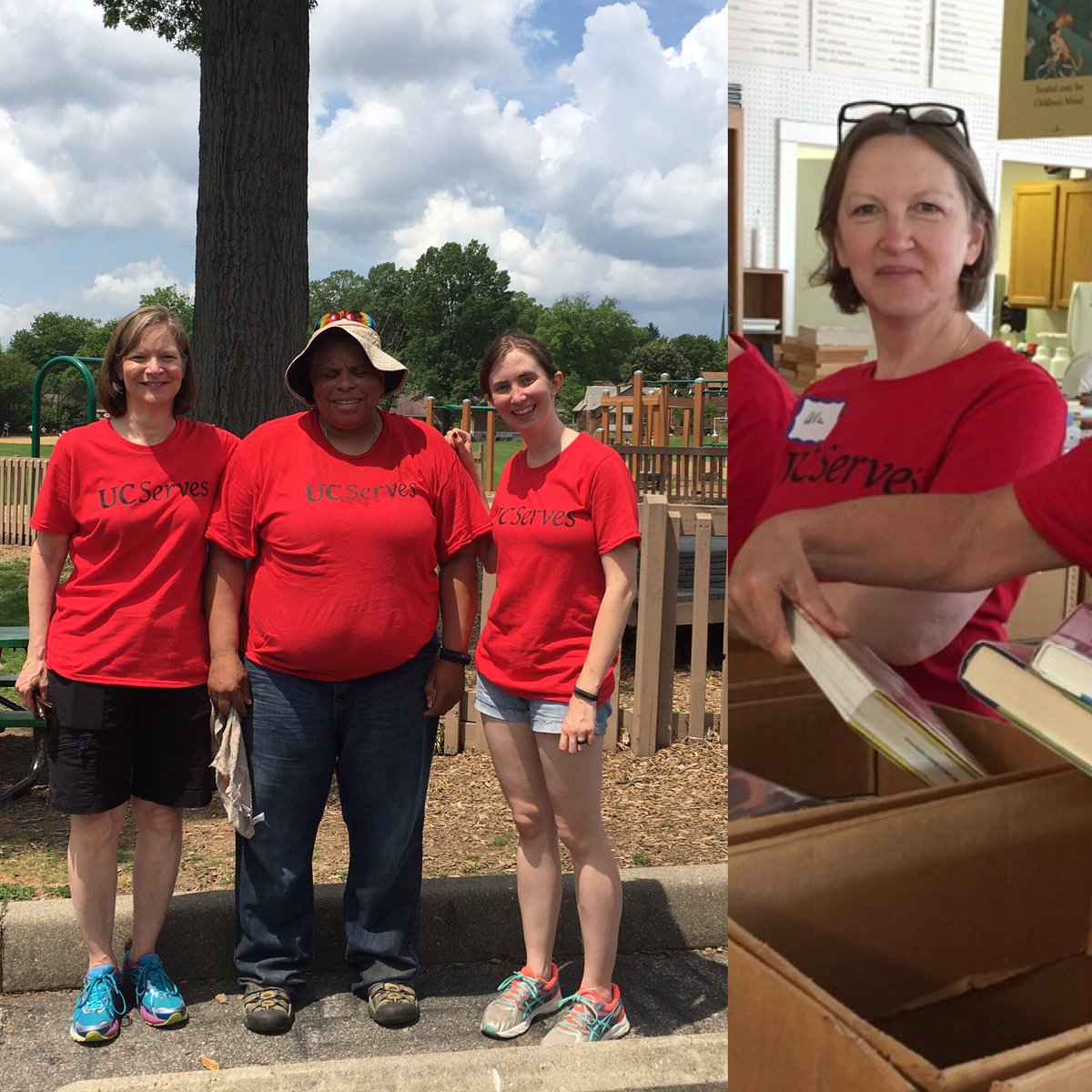UCPublicSafety's tweet photo. Some of the Public Safety employees who participated in #UCServes today. #ucserves2017 https://t.co/a50DTIuG7D
