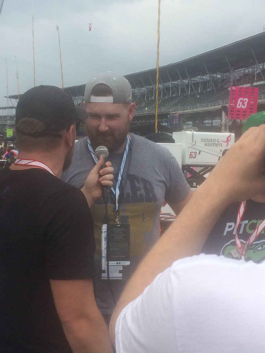 benschmutz's tweet photo. @PatMcAfeeShow great seeing you today with the @barstoolhrtland guys! #Indy500 #GreatestSpectacleinRacing https://t.co/5ThsSotitE
