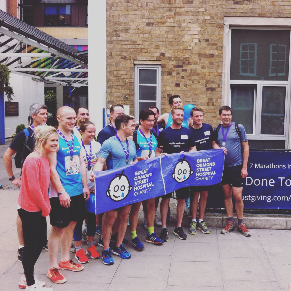 RunningForToby's tweet photo. So proud to have raised over £26000 in Toby's name. 7 Days 7 Marathons. Shattered. #deartoby #runningfortoby https://t.co/ixlE7NPD47