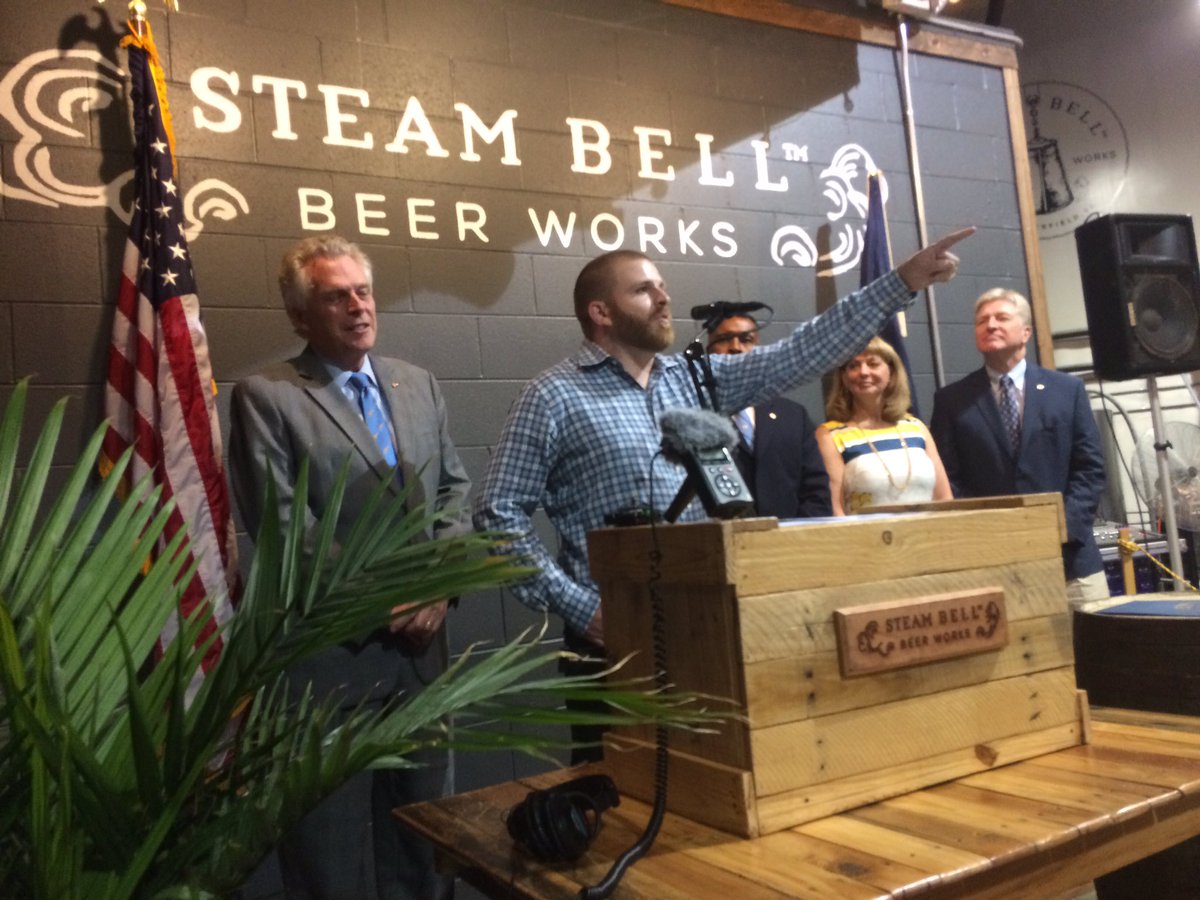 Cool to cover the Governor signing a bill today @steambellbeer Did you hear my story on @wcve at 5:32?