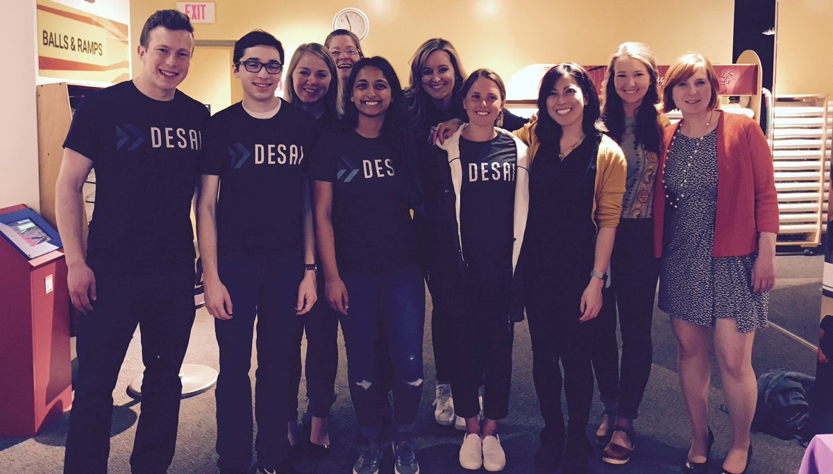 AngelaKujava's tweet photo. Team @DesaiAccelerate and Team @Warmilu at #TechTwilight to benefit @aahandsonmuseum - now with new interns! Fun night ahead... https://t.co/9yOjgUJ0ac