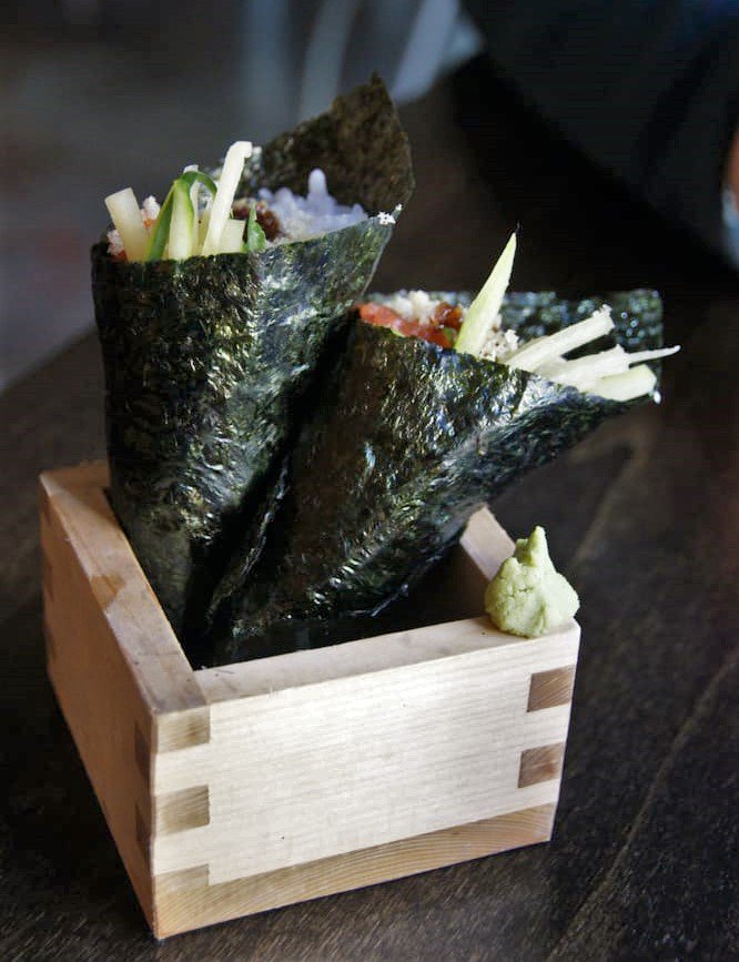 $3 hand rolls means you can have your cake and eat it too. Happy hour starts now! (everyday from 3-6 pm!)