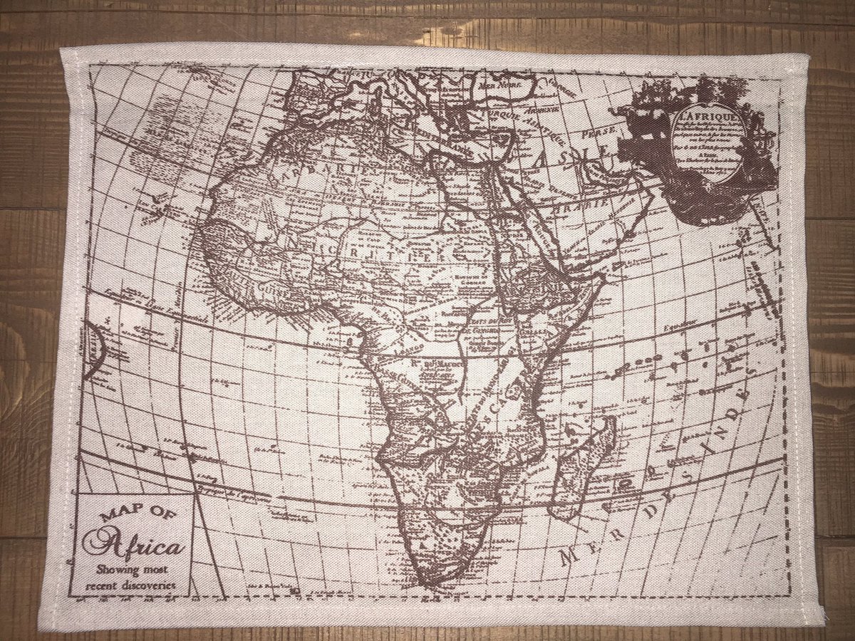 Africa map placemat R99.95