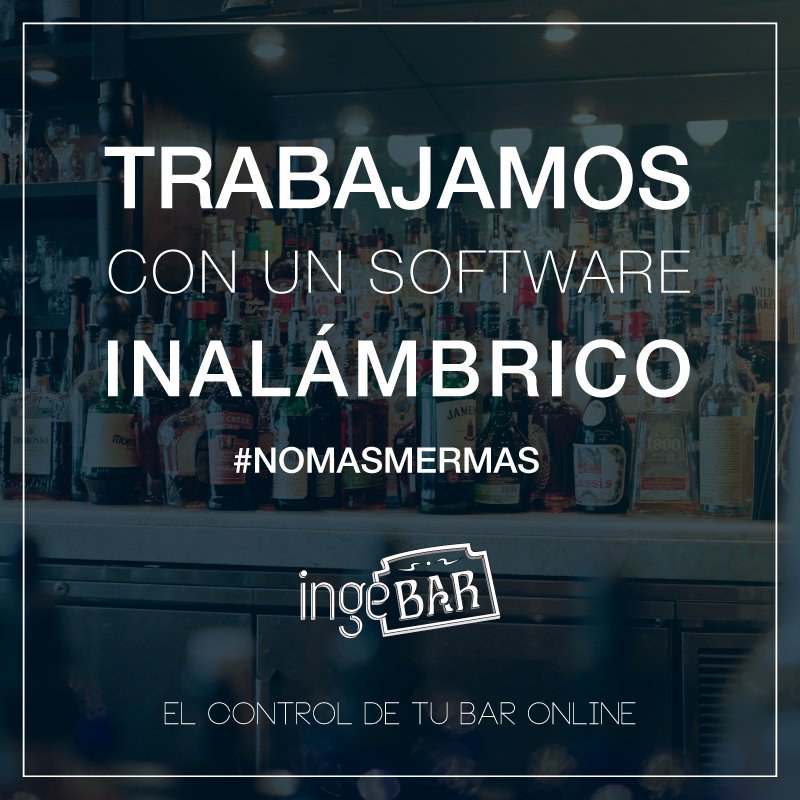 Trabajamos con un software inalámbrico para que puedas estar al tanto de todo lo que pasa en tu bar/cervecería #IngeBar