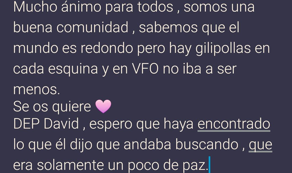 Recordad;
No somos unos frikis del fifa,  somos legión y demostramos que somos una comunidad unida cuando tenemos que serlo.
Gracias.. chic@