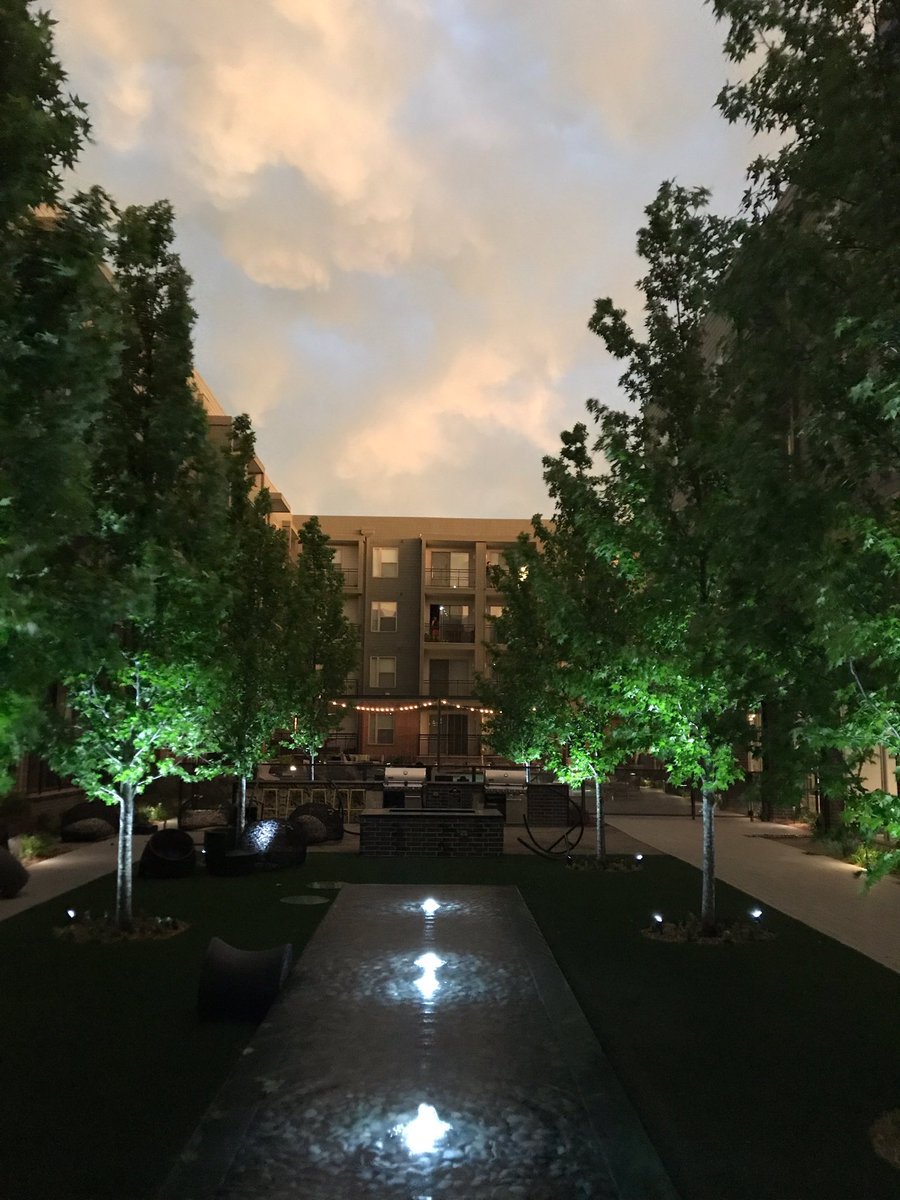 TheMetroOKC's tweet photo. Check out a pic from one of our residents sent to us after the storm! 
Thank you Jim Wingler for this gorgeous photo! 
#calmnights #bemoved https://t.co/873qBFbJhK