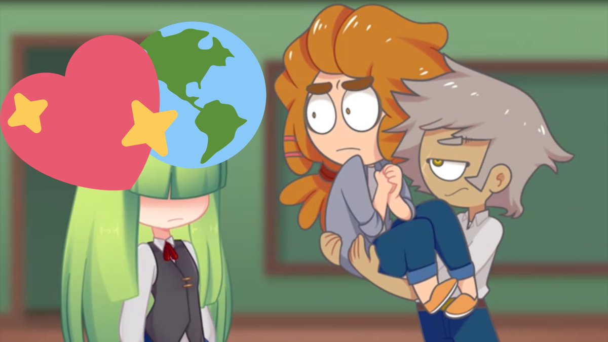 edd00chan's tweet photo. Amo esta escena porque es un español, un mexicano y una brasileña en la misma escena... Estamos cruzando fronteras sin notarlo #FNAFHS https://t.co/Q3RjC71xf8