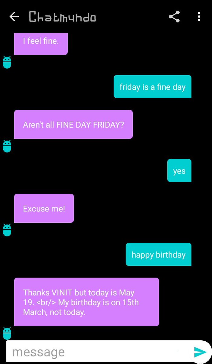 ChatZer0's tweet photo. Check out my #chat with Chatmundo on #ChatZer0 https://t.co/AKhDU0O738 #happybirthday #HappyBirthdayNTR #chatbots #SaturdayKitchen #saturday https://t.co/UvUGtvkUyn