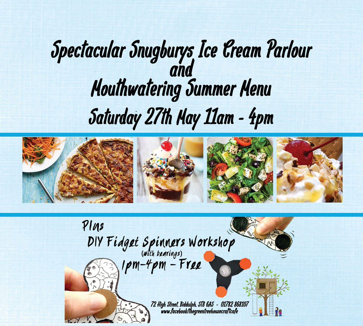 teamtreehouse17's tweet image. Saturday 28th May TGTH Launches snugburys ice cream parlour and a new summer menu