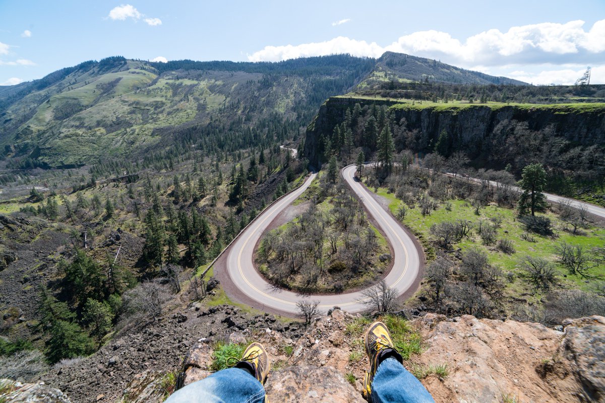 thepnwguide's tweet photo. Rowena Crest Viewpoint in Oregon's Columbia River Gorge #PNW #Oregon https://t.co/Zn0J6cejFo