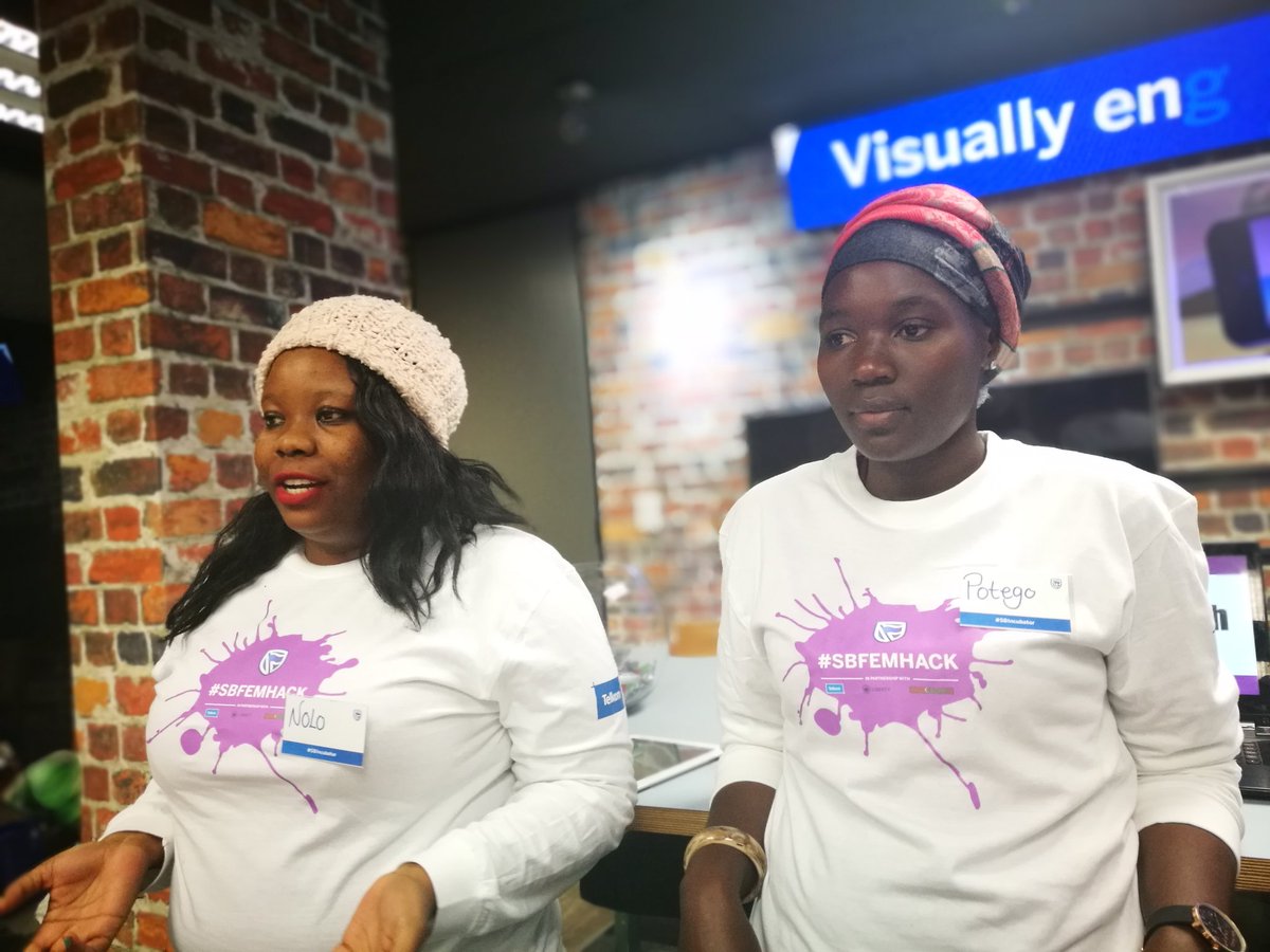 raeketsetsa's tweet photo. #CodeDivas is developing a website to help matriculants choose a career @StandardBankZA @Geekulcha
#SBHackathon
#SBIncubator https://t.co/TIa6ZMdEUh