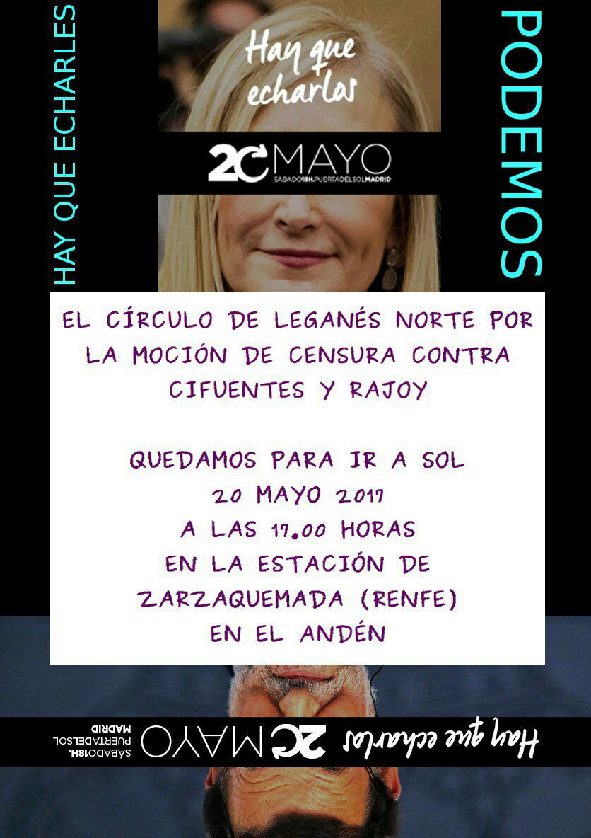 Pod_Lega_Norte's tweet photo. Quedamos para ir a Sol, el sábado 20 a las 17:00 en el andén de Renfe Zarzaquemada  #MociónParaEcharlos https://t.co/NVQN6LmRgg