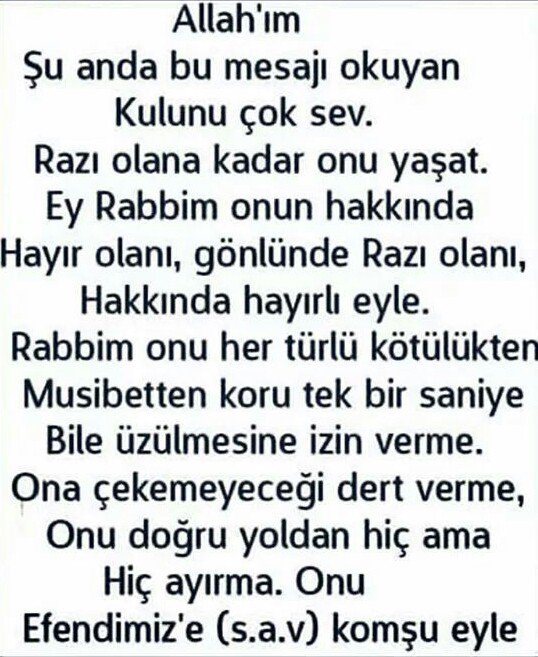 Selamunaleyküm
Rabbim Bizi RazıOlduğun
Kullarından Eyle
Dualarımızı İbadetlerimizi
Dergahı İzzetinde
Kabul ve MakbulEyle
SabahınızHayrOlsun.