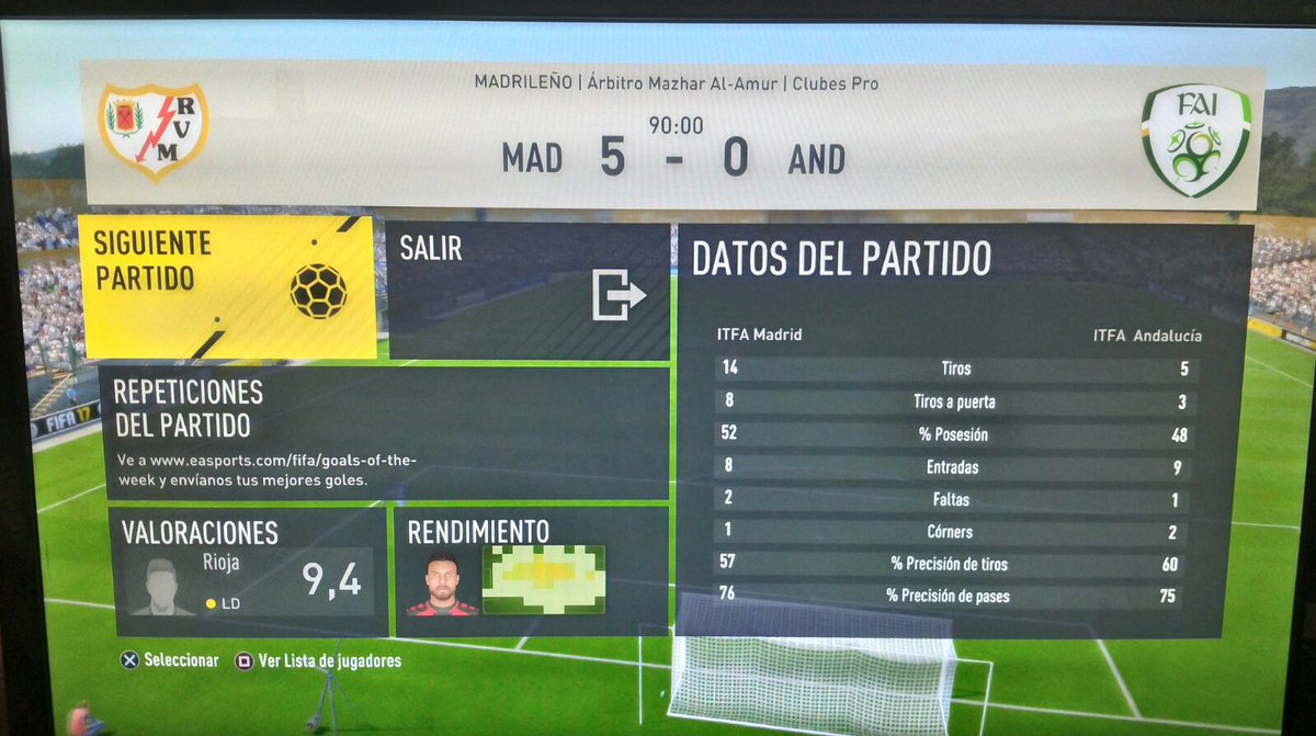 Gran noche con buenos resultados que nos permiten seguir 1 en la lucha por la cabeza.