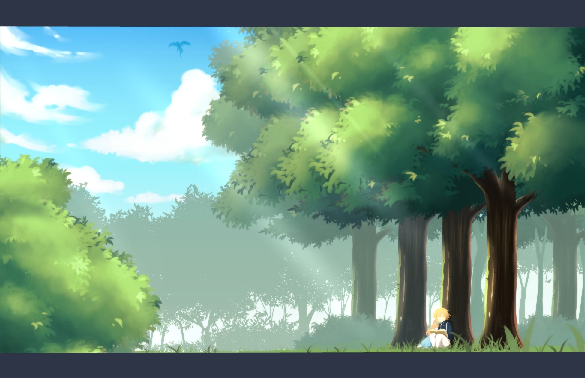 逢坂レイ 背景練習 木 ヽ ノ木以外は自分で考えて描いてます そして今回はプラス人物は厚塗りで挑戦しました 背景練習 T Co O6wouzycgz Twitter