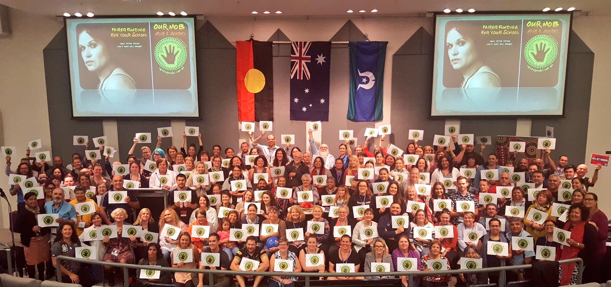 TeachersFed's tweet photo. Federation's Aboriginal Members Conference gives a #Gonski! https://t.co/H6nZ0CFo6t