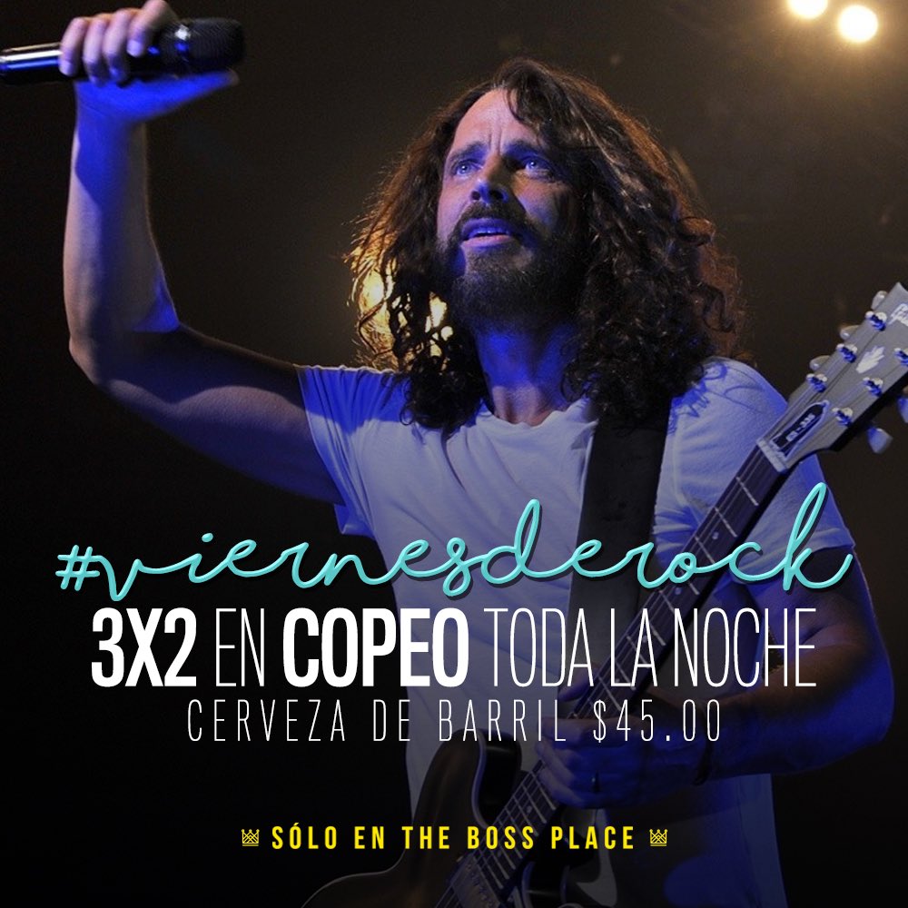 TheBossPlace's tweet image. Hoy es nuestro Tributo al Hard Rock EN VIVO con la banda Draxter #ViernesDeRock 3x2 en Copeo y Cerveza de Barril $45 toda la noche 🎩👯👯🎉