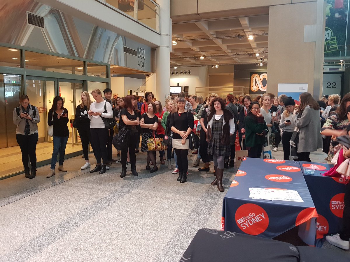 kt_calderwood's tweet photo. The calm before the storm @abcsydney #WarOnWasteAU #clothesswap https://t.co/qyTNc8EDKN