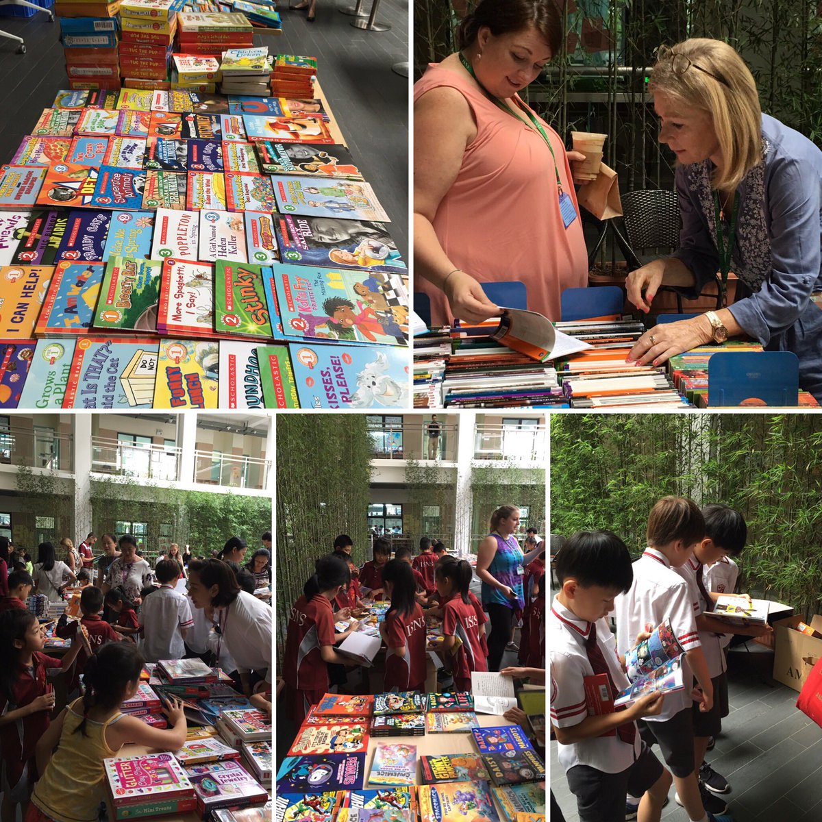 luv2runNB's tweet photo. A successful @Scholastic book fair! #GoISNS https://t.co/RB87IItpwX