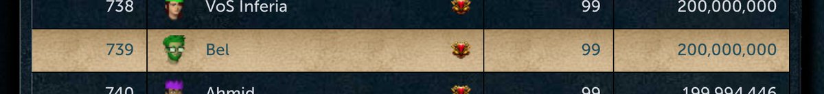 BelGaming's tweet photo. I am so glad I have finished this goal ! 739 in Herblore scores. 200m At last ! https://t.co/szZKIn6XbU