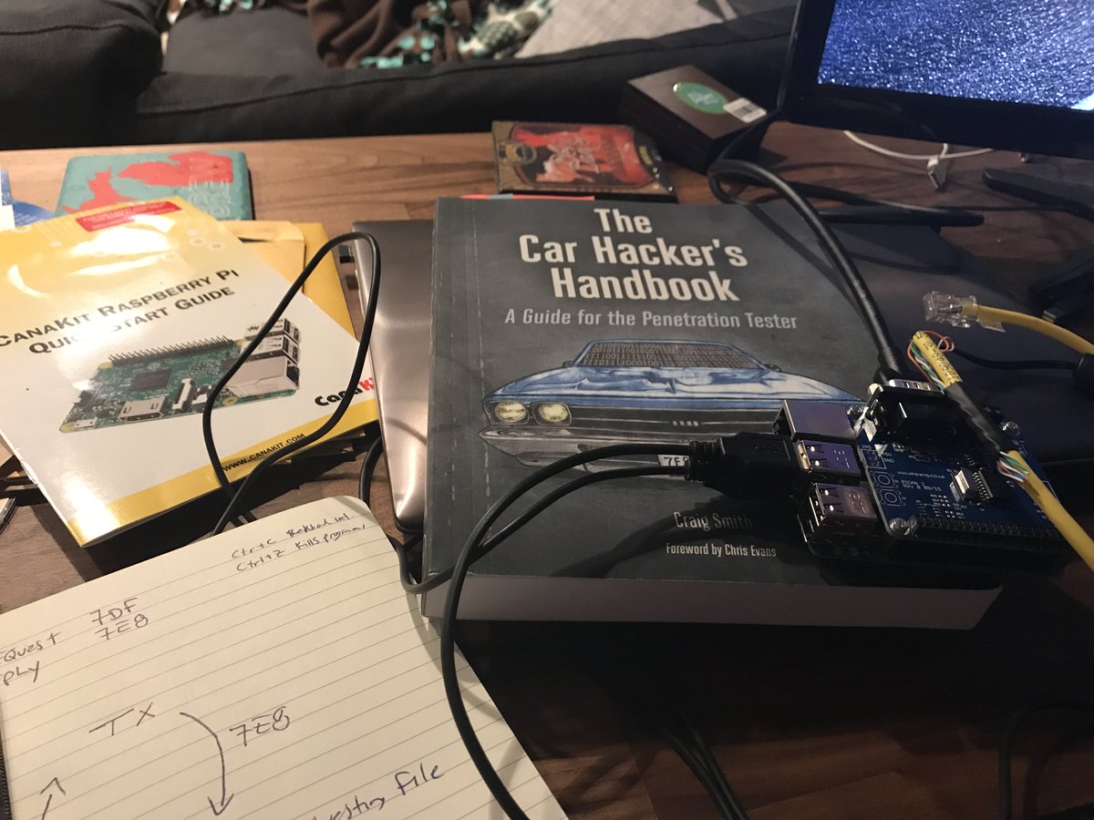 Homework. #carhacking #vehiclecybersecurity #autocybersecurity @OpenGarages