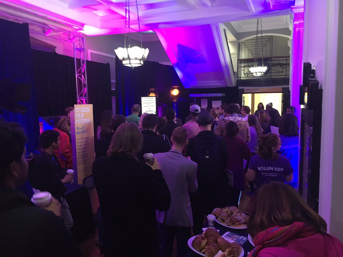 The Big Picture is underway with <a href="/LeanFilmmaking/">Lean Filmmaking</a> warming up filmmakers for the day! Free events all day. Come on down! #stkildafilmfest
